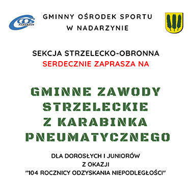 Gminne Zawody Strzeleckie